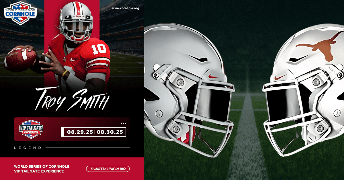 Former Ohio State Quarterback Troy Smith Hosts Inaugural World Series of Cornhole and Legend Shootout Tournament to Support Mental Health Initiatives