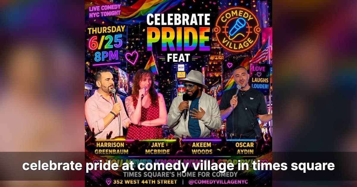 Comedy Village NYC to Host Pride Month Comedy Shows in Times Square